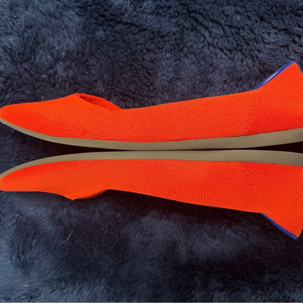 Rothy's Red Flats with Pointed Toe - Picture 3 of 5